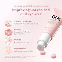 Op maat gemaakte OEM PDRN Pink Peptide Oogcrème Anti-rimpel Verstevigende Hydraterende Verlichtende Oogverzorgingscrème voor Private Label
