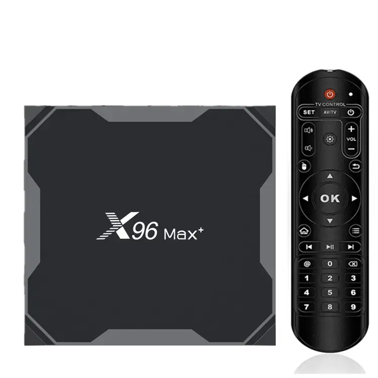Pabrik X96 max plus S905X3 tv box X96 MAX + 4GB 32GB Android 9.0 8K BT4.0 tv box 4gb 64gb terlaris set smart box STB X96max +