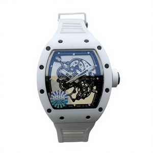 New High Quality Mechanical <b>Watch</b> with <b>Waterproof</b> Automatic Movement Eiffel Tower Design White Ceramic Case - Product Image 1