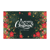 Bannière de Noël pour enfants, décorations de fête, drapeau renforcé en polyester, écologique, portable et suspendu