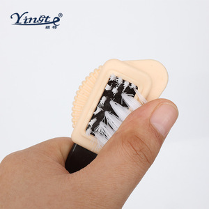 Brosse à chaussures Yinste, poils en nylon, manche en plastique, pour le nettoyage du daim et du cuir de cerf - Product Image 4