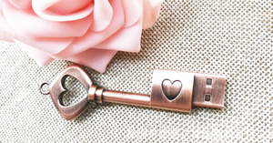 Memoria USB 2.0 con Forma <span class=keywords><strong>de</strong></span> Llave <span class=keywords><strong>de</strong></span> Corazón y Logotipo Personalizado, 128MB, 2GB, 4GB, 8GB, 16GB, 32GB, Nueva, Metálica, Pendrive - Product Image 6