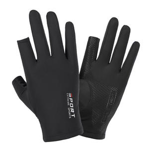 Guantes Deportivos Extremos de Medio Dedo, de Seda de Hielo, Unisex, para Ciclismo, Protección Solar, Delgados, Antideslizantes, para Montar al Aire Libre - Product Image 5