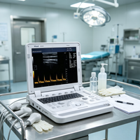 Alat USG Doppler Warna Portabel Veteriner Multifungsi dengan Tombol Kontrol Ramah Pengguna, Pasokan Grosir untuk Klinik Hewan