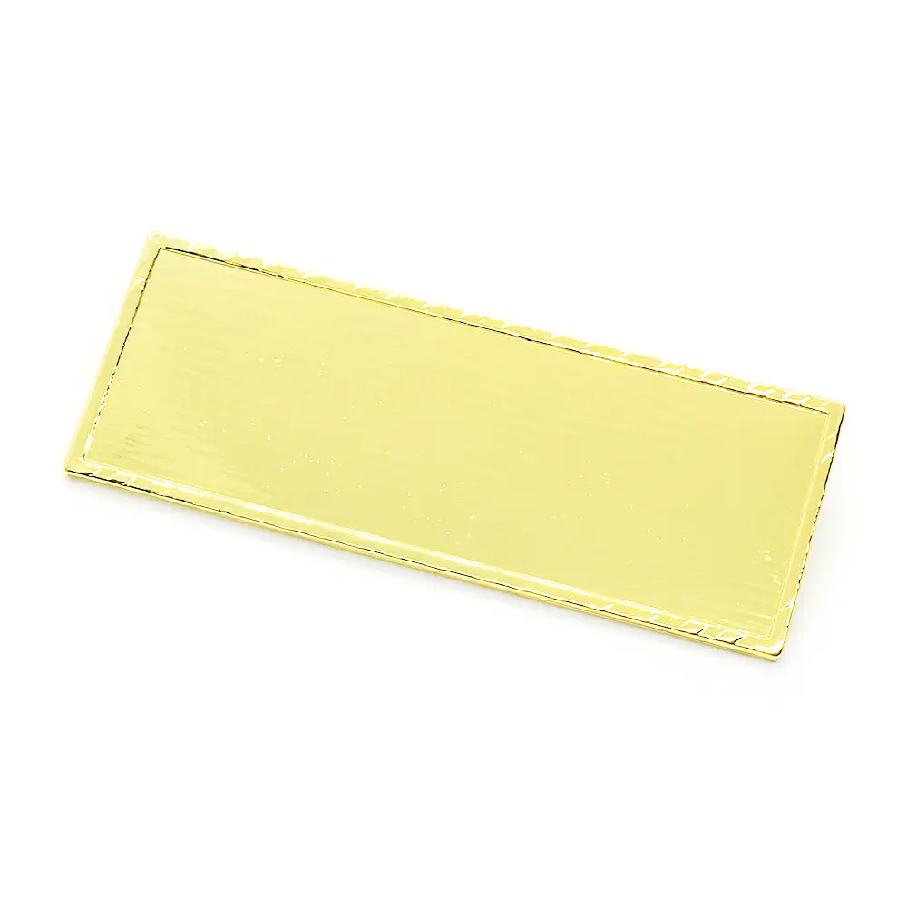 Grosir emas kosong disesuaikan logam lencana bermata persegi panjang bros kerah pin massal