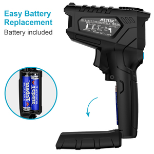 Nhiệt Kế Công Nghiệp MESTEK-50 ~ 380C, Máy Đo Độ Ẩm Kỹ Thuật Số, Máy Đo Độ Ẩm, Khu Vực Kiểm Tra Nhiệt Độ 12 Điểm, Nhiệt Kế Laze Hồng Ngoại - Product Image 3