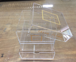 Acrylic Flower Box Customize Acrylic Flower Box Clear Square Wedding Decor Gift Box