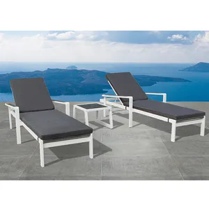 Уличный бассейн, лежак для пляжа, садовый алюминиевый стул, регулируемый расслабляющий стул для отдыха