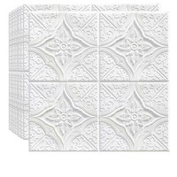 Papier Peint Mural 3D Autocollant Imperméable Géométrique Antistatique de 70*70CM pour Murs de Salon, Chambre, Cuisine, Salle de Bain