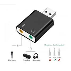 External <b>Usb</b> Sound Card 7.1 Channel Aluminum Alloy <b>Plug</b> And Play For Computer - Product Image 2