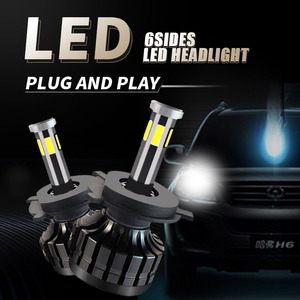 LELANPU Camión 7 Pulgadas H7 RGB Demon 5x7 4x4 360 °   Faro LED COB de 60W 6000LM 6000K de 6 Lados para Jeep Wrangler <span class=keywords><strong>Shara</strong></span> Unlimited - Product Image 2