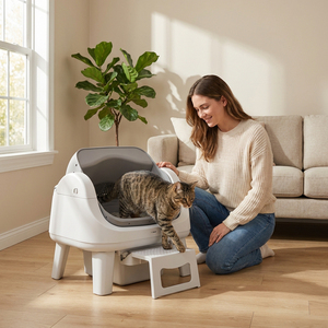 AutoScooper 12 Lite – Bac à litière intelligent et automatique pour chat, écologique, en plastique, double mode, toutes tailles de chats, grande capacité 10 kg, facile d'utilisation - Product Image 5