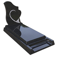 Monument funéraire personnalisé en granit noir indien, style artisanal européen moderne, Shandong OEM/ODM, pour cimetière et commémoration