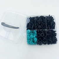 725 pièces, 23 types, vente chaude, ensemble de clips de fixation en plastique pour voiture, assortiment de clips de fixation pour carrosserie automobile, goupille de retenue à pression, rivet, pare-chocs