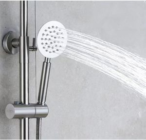 Vente en gros en acier inoxydable à trois fonctions <span class=keywords><strong>robinet</strong></span> <span class=keywords><strong>de</strong></span> douche à eau froide simple ensemble <span class=keywords><strong>de</strong></span> douche à effet pluie mural robinets <span class=keywords><strong>de</strong></span> bain-douche simples - Product Image 2