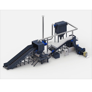 Ligne de production dédiée à 100t/j pour le tri et le criblage des déchets solides de décharge périmés en plastique métallique et en caoutchouc - Product Image 3