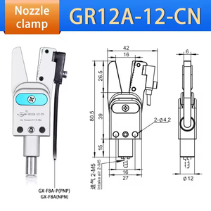 Pince pneumatique en aluminium pour robot OEM, accessoire pour manipulateur, pince d'extrémité de bras - Product Image 3