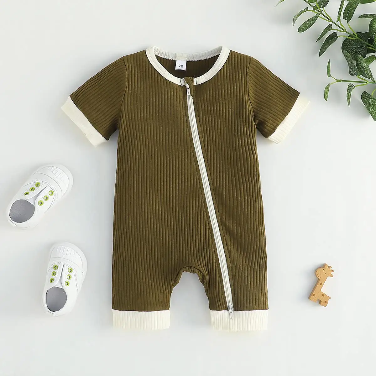 2024 Trade Festival Descuento Máximo Personalizado Mamelucos para bebés recién nacidos Conjunto de ropa de algodón para niños Pijamas para bebés Mameluco de bambú para bebés