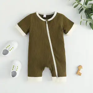 Macacão de bebê de algodão para recém-nascidos, conjunto de roupas infantis personalizadas com desconto máximo de 2024, pijama de bebê de bambu, ideal para festival comercial, com oferta máxima de preço, com oferta de até $15