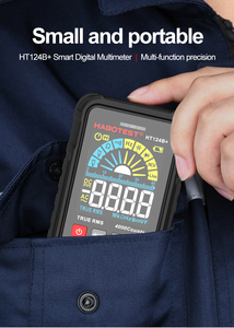 มัลติมิเตอร์ดิจิตอลแบบมืออาชีพ True RMS 4000 ค่าการวัด พร้อมฟังก์ชั่น Data Hold ปรับช่วงอัตโนมัติ มีไฟฉายในตัว รองรับแรงดันไฟฟ้า 600V AC/DC 4 หลัก - Product Image 6