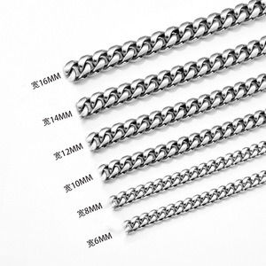 سلسلة كوبانية بالجملة، مجوهرات هيب هوب فاخرة، قلادة ذهبية مطلية عيار 14 و18 و<span class=keywords><strong>24</strong></span> قيراط، سلسلة ميامي كوبان لينك صلبة للرجال - Product Image 5