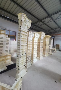 वर्ग आधा दीवार और कोने स्तंभ स्तंभ कंक्रीट मोल्ड सीमेंट मोल्डिंग के लिए गोल एब्स ढालना सजावटी रोमन रूपों के लिए - Product Image 5