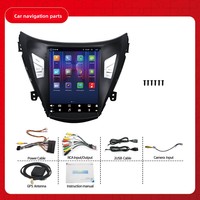 Autoradio multimédia avec navigation GPS Android de style Tesla de 9,7 pouces, CarPlay sans fil, pour Hyundai Elantra 2012~2016