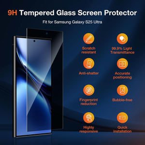 Película de vidrio templado de alta alúmina galvanizada para <span class=keywords><strong>Samsung</strong></span> S25 Ultra 9H Dureza Desbloqueo de huellas dactilares Protector DE PANTALLA DE PRIVACIDAD - Product Image 2