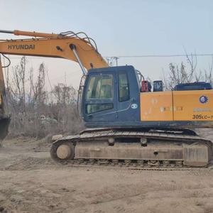 Excavatrice sur chenilles Hyundai 305LC-7 d'occasion, godet de 1,38 m, poids opérationnel de 30 tonnes, puissance de 190 kW, moteur hydraulique moyen, boîte de vitesses PLC - Product Image 4