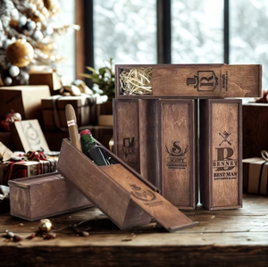 Tubo de Embalaje de Regalo Multiusos para Perfume/Cigarros, Diseño Extraíble Moderno y Vintage, Acabado Pulido, Regalo Perfecto para Caballeros - Product Image 4