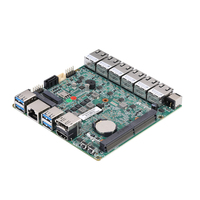 Qotom 120*120mm CPU Generasi ke-10 I3 I5 I7 6*i225V LAN Gigabit 2.5G SATA3.0 Motherboard Mini ITX Industrial