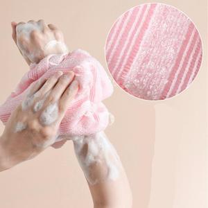 Toalla de Baño Larga Jacquard al por Mayor, Exfoliante Plegable para Espalda, para Limpieza en Ducha y Uso Doméstico - Product Image 1