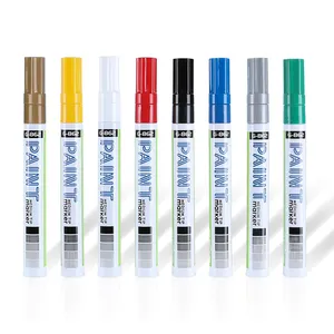 Pennarello promozionale a 8 colori di buon uso conforme allo standard di sicurezza pennarello per vernice resistente alla luce per ufficio