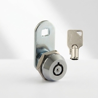 MK100BXS Serrure à came tubulaire 21,5 mm pour kiosque interactif et de billetterie, avec bille anti-perçage, fabriquée en Chine pour kiosque libre-service