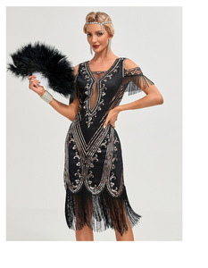 Ecoparty Flapper Vestidos 1920s Gatsby Roaring 20s <span class=keywords><strong>Gran</strong></span> vestido 1920 para mujeres Vestidos de baile formales - Product Image 3