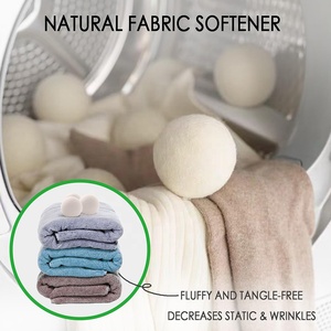 Lot de 6 boules de séchage pour linge en laine de Nouvelle-Zélande 100% naturelle et biologique avec huile essentielle de lavande - Product Image 5