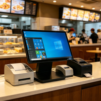 Système de point de vente tout-en-un pliable 15,6 pouces LIVERDOL Intel I7/I5/I3 Windows 11 Écran tactile Caisse enregistreuse Terminal Restaurant Commerce de détail