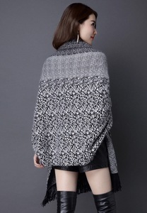 ファッションカスタムデザインかぎ針編み冬柄中国風女性ファッションショール売れ筋 - Product Image 5