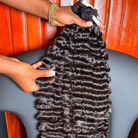 Mèches de Cheveux Humains Brésiliens Bruts en Gros, Tissage de Cheveux Vierges Bruts à Cuticules Alignées, Extensions de Cheveux Humains Doublement Tirés à Bon Marché