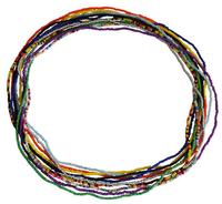Perles de taille élastiques néon Hicarer, 6 pièces, perles de ventre colorées, chaîne de corps africaine, chaîne de taille, collier de bikini, bracelet, cheville