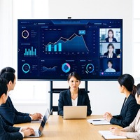 Tableau Blanc Interactif VORTEX 65 Pouces 4K LCD Sans Fil Anti-Reflet pour Entraînement et Présentations – Écran Vif et Économique