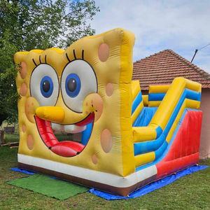 Castillo Inflable Comercial Popular <span class=keywords><strong>de</strong></span> <span class=keywords><strong>Bob</strong></span> <span class=keywords><strong>Esponja</strong></span>, Castillo Hinchable con Personajes para Niños, Castillo <span class=keywords><strong>de</strong></span> Brinco para Fiestas Infantiles - Product Image 1
