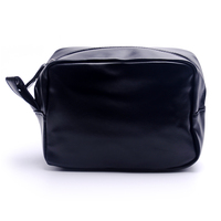 Trousse de Toilette Noire en PU, Organisateur de Voyage, Trousse de Rasage Portable pour Articles de Toilette et Accessoires, Lot de 25 pièces, Entrepôt GA