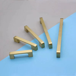 Tiradores de Gabinete Dorados, Herrajes de Cocina, Tiradores de Gabinete de Latón Cepillado, Tiradores de Puerta en Forma de T, Juego de Tiradores Simétricos - Product Image 4