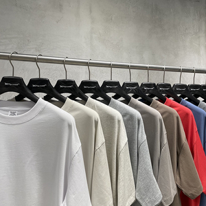 T-Shirt da <span class=keywords><strong>Uomo</strong></span> in Cotone 230G Stile Basic Oversize con Stampa Personalizzata, Modello Corto Estate 2026 - Product Image 3