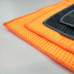 <span class=keywords><strong>Serviette</strong></span> de lavage de voiture Entretien des vitres Cire en microfibre Polissage Detailing Waffle Weave Cloth Towel Car Cleaning Wash Kitchen Cleaner 40x40cm - Product Image 6