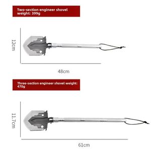 Factory Compact Folding Multitool Camping Shovel Industrial Grade Survival Tool for Hiking <b>Backpacking</b> Emergency Situations - Product Image 2