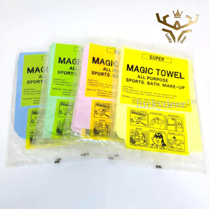 Chiffon de nettoyage en microfibre, éponge de cuisine, <span class=keywords><strong>tissu</strong></span> chamois, PVA, serviette magique, serviette de cuisine douce et humide, articles de nettoyage ménager - Product Image 4