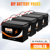 Stock UE Entrepôt Pologne Batterie LiFePO4 12V100Ah avec BMS intégré pour camping-car, caravane, alimentation hors réseau et extérieure