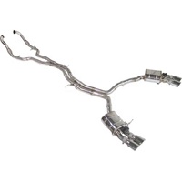 UMLFactory Paslanmaz Çelik Ayna Cilalı Elektronik Valfli Catback Egzoz Boruları Audi RS4/RS5 B9/B9.5 2.9T 2017-2024 Kontrol